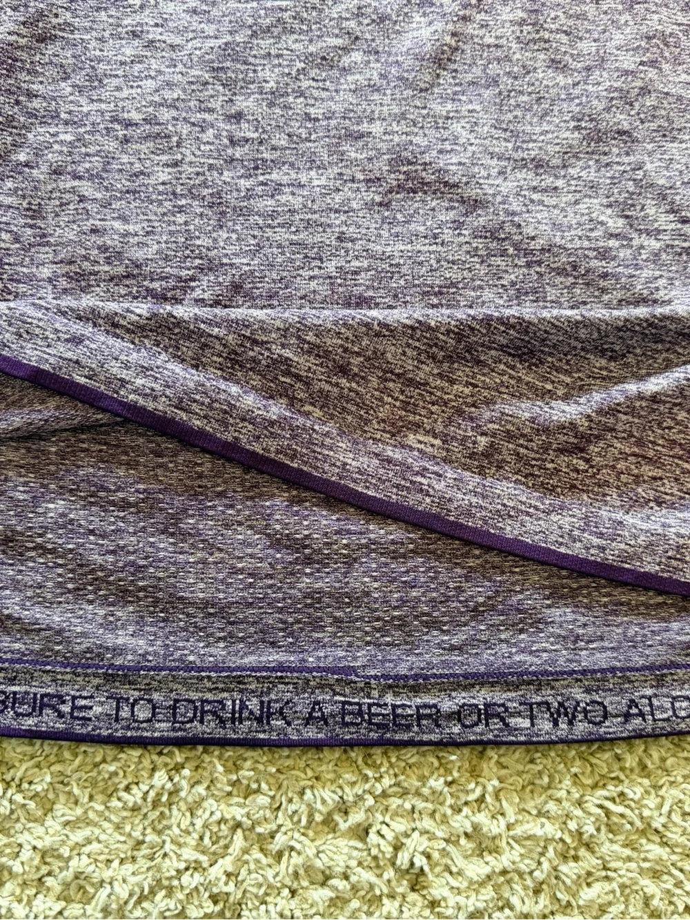 Lululemon Men’s Athletic T Shirt XXL Purple Short Sleeve Workout Tee - Picture 6 of 7